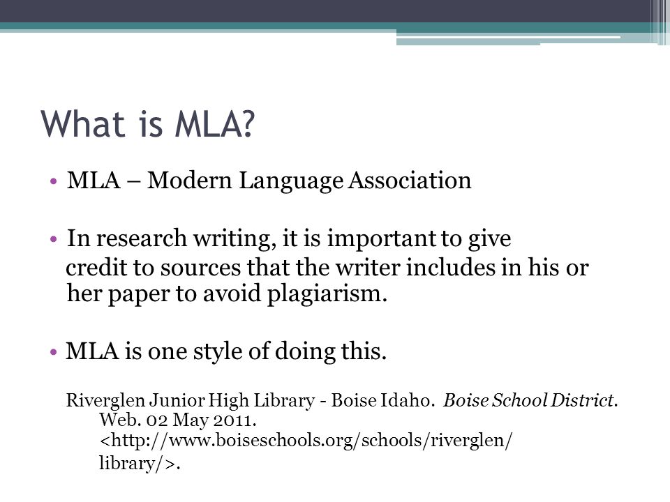 what is mla