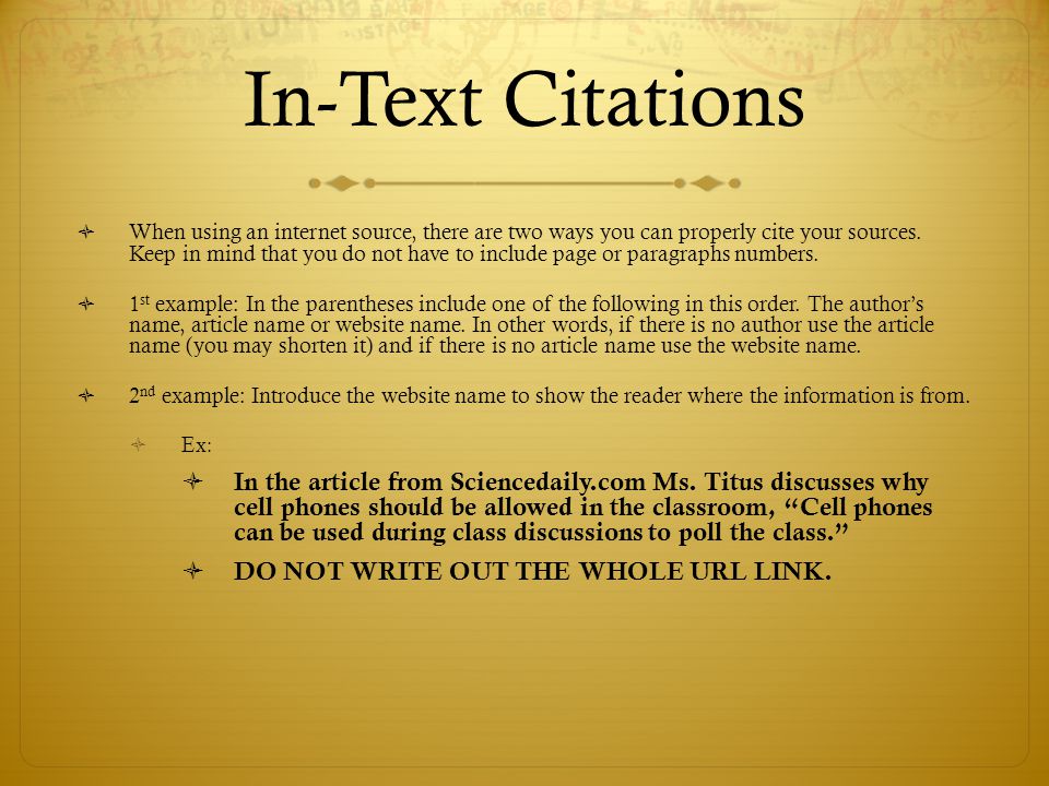 How to write an mla citation for a website