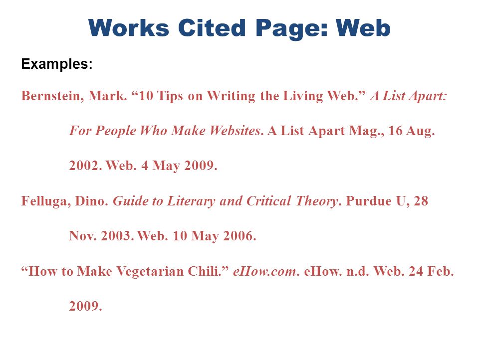 How To Cite A Website In An Essay Mla