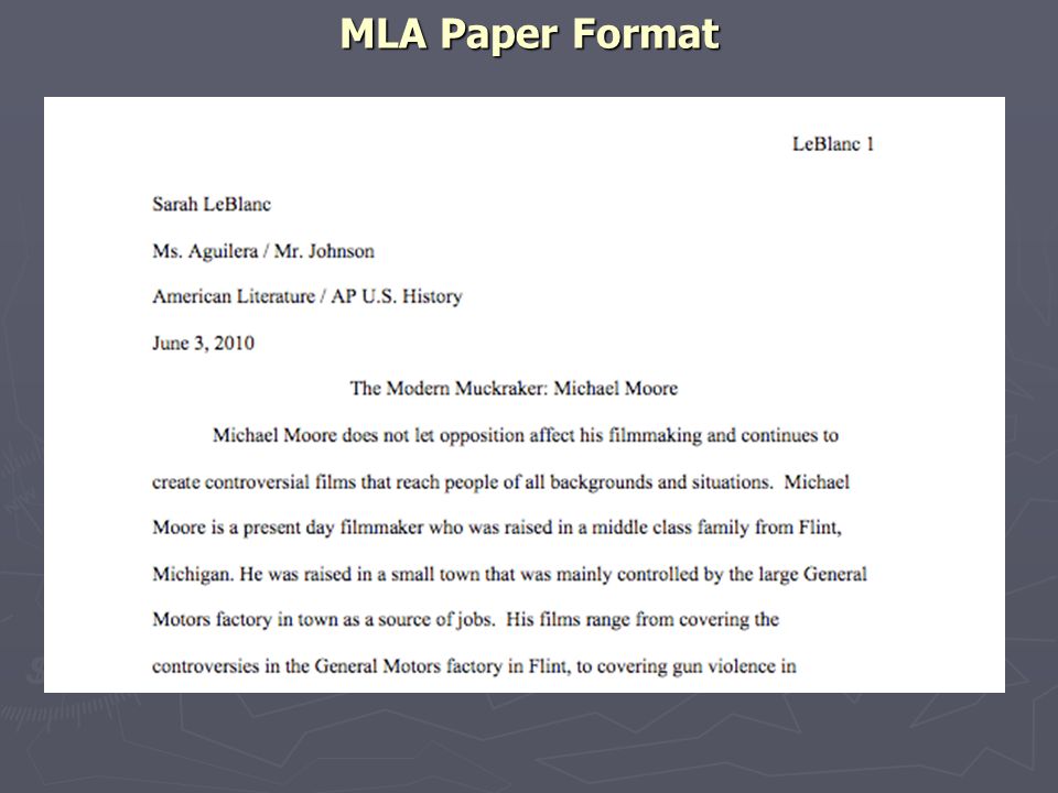 mla format citing a movie in text