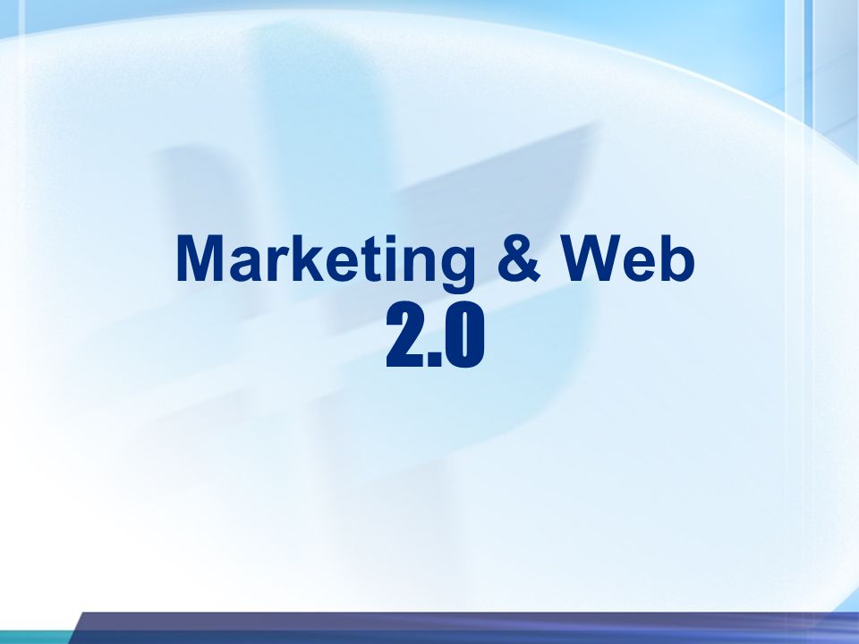 Marketing & Web 2.0