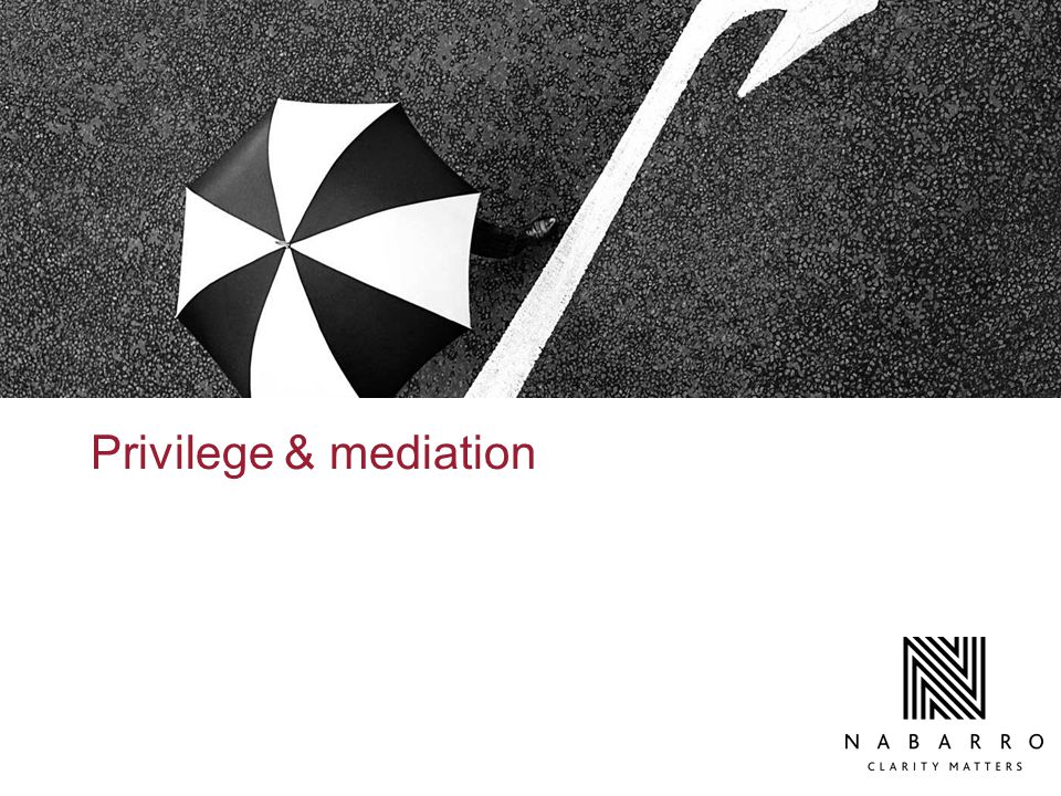 Privilege & mediation