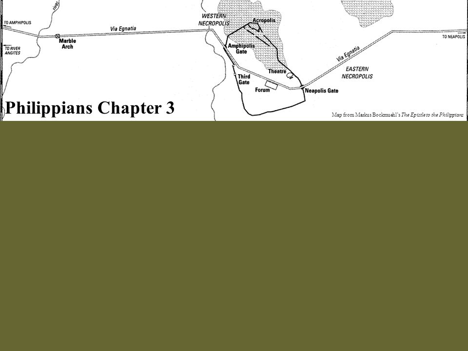 Philippians Chapter 3 Map from Markus Bockmuehl’s The Epistle to the Philippians