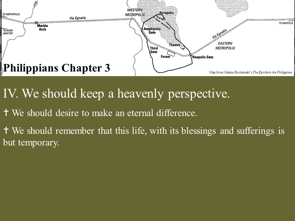 Philippians Chapter 3 Map from Markus Bockmuehl’s The Epistle to the Philippians IV.