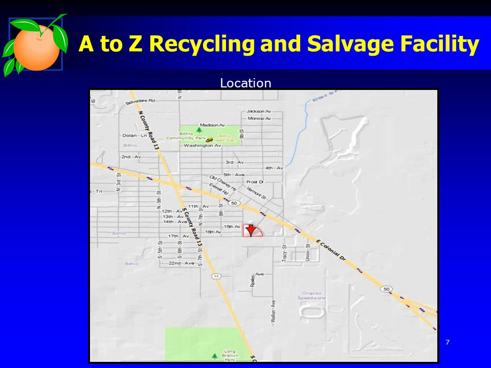 Location A to Z Recycling and Salvage Facility 7