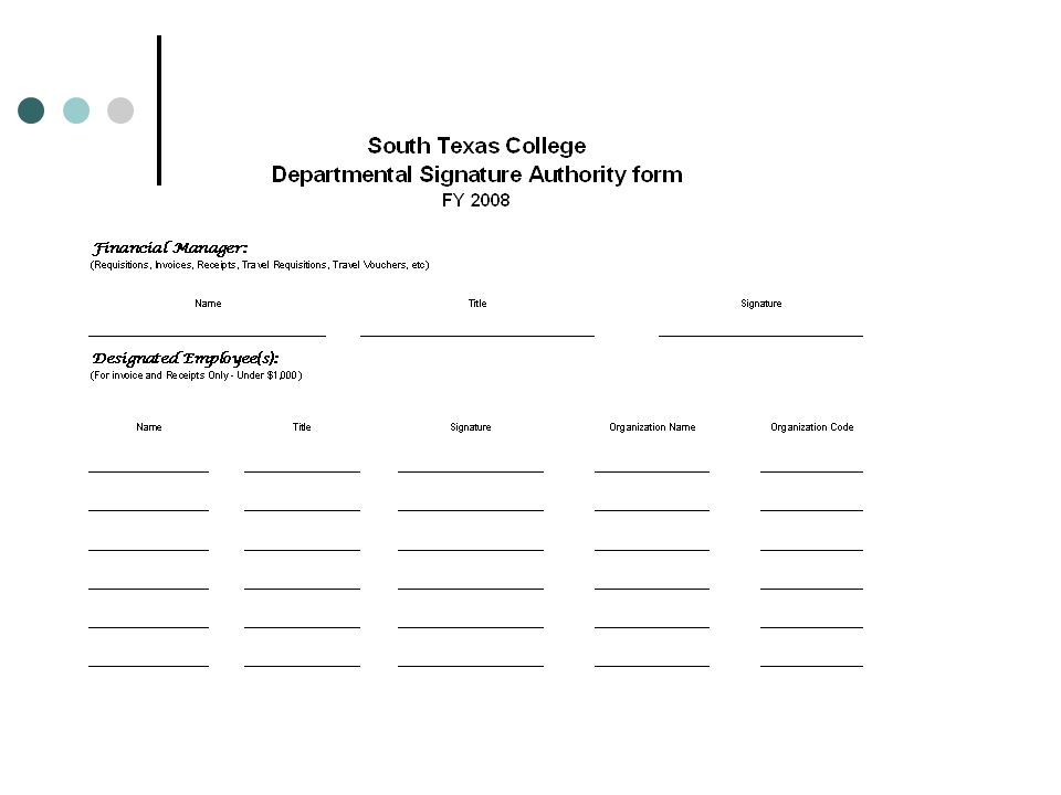 accounts payable presentation ap check cycle calendar financial signature authority form