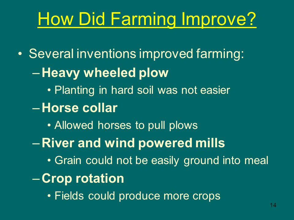14 How Did Farming Improve.