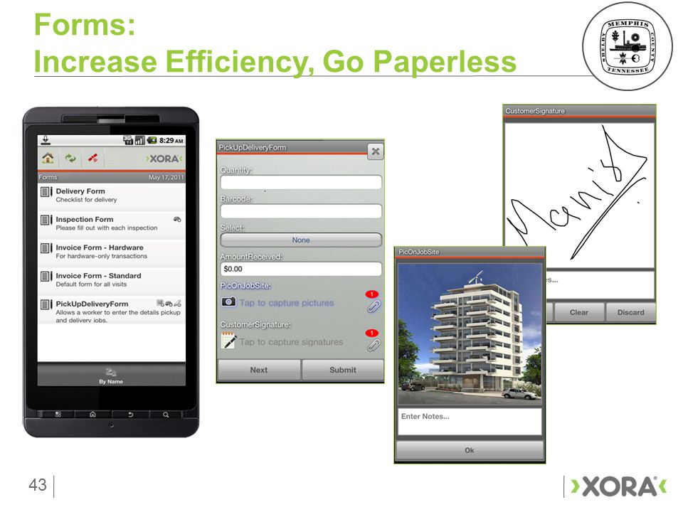 43 Forms: Increase Efficiency, Go Paperless