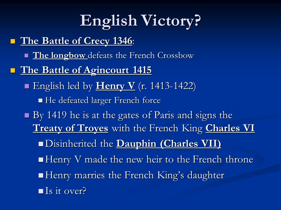 English Victory.