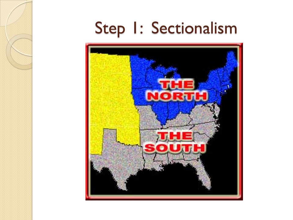 Step 1: Sectionalism
