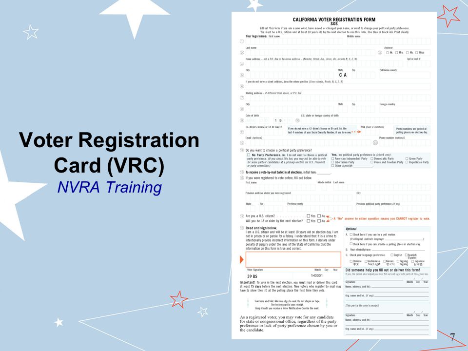 presented by secretary of state voter registration training for ca voter registration form