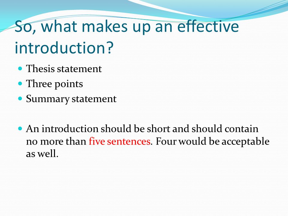 self introduction essays