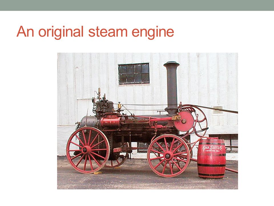 An original steam engine