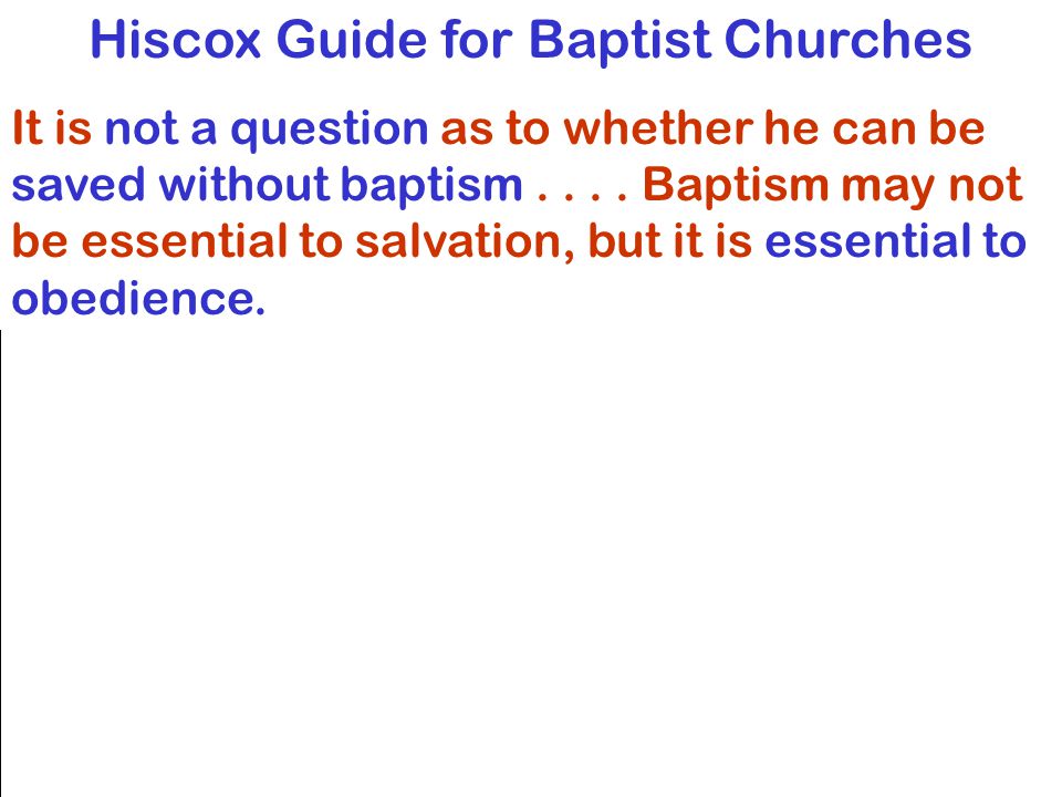 Baptism: Distinguishing Doctrine  Finding the Lord’s church  Jesse L.