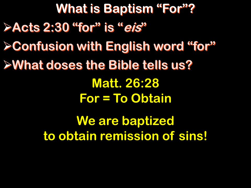 What is Baptism For .