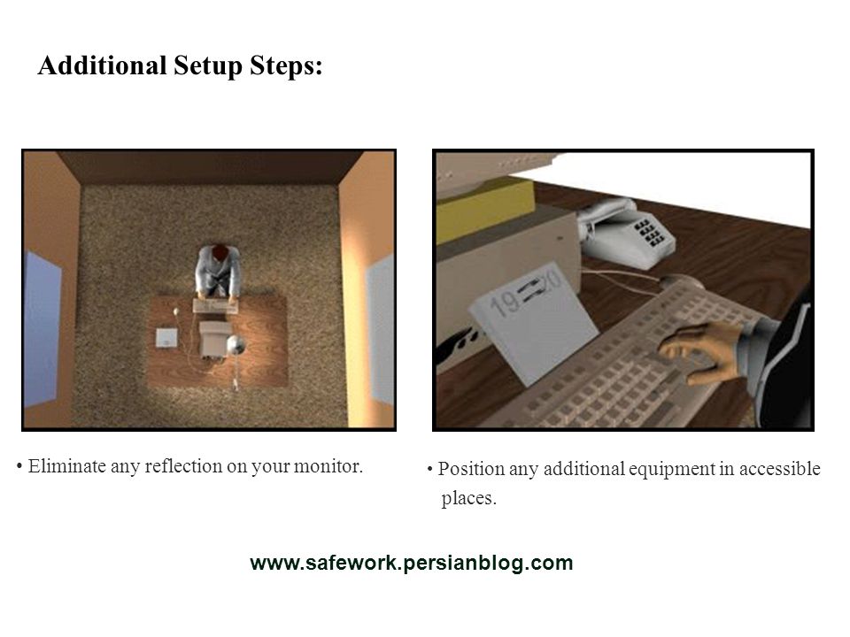 Additional Setup Steps: Position any additional equipment in accessible places.