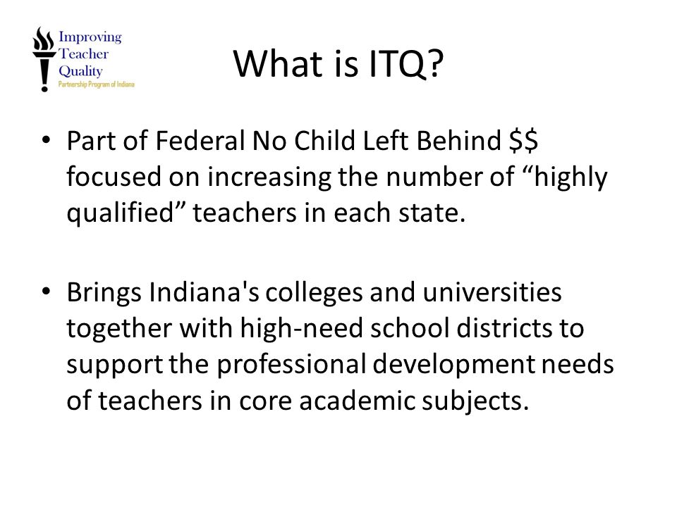 What is ITQ.