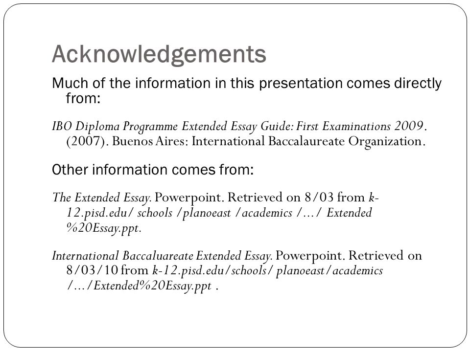 ib extended essay criteria 2009 The extended essay is assessed against common criteria the extended essay and the ib learner profile extended essay guide 3. ib extended essay criteria 2009 The extended essay is assessed against common criteria the extended essay and the ib learner profile extended essay guide 3.