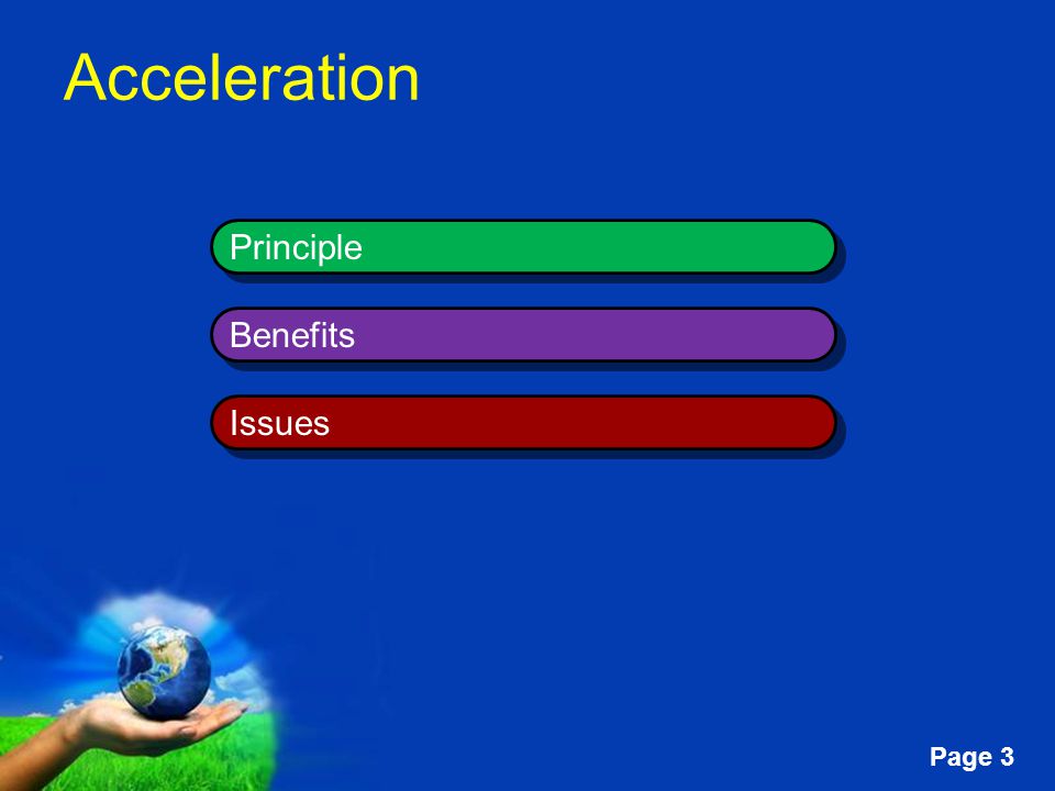 Free Powerpoint Templates Page 3 Acceleration Principle Benefits Issues