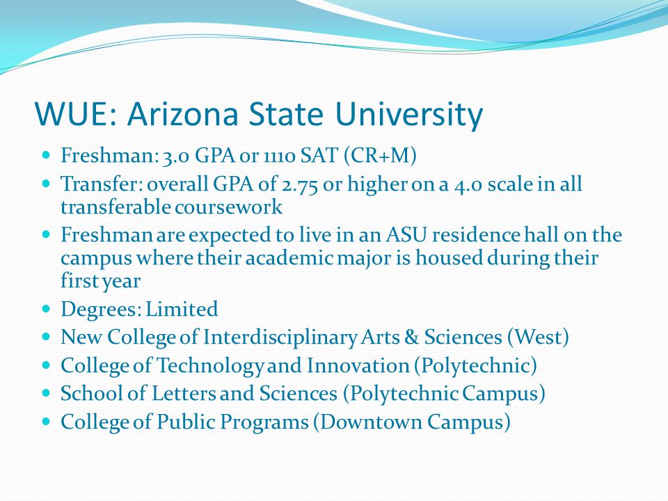asu gpa scale