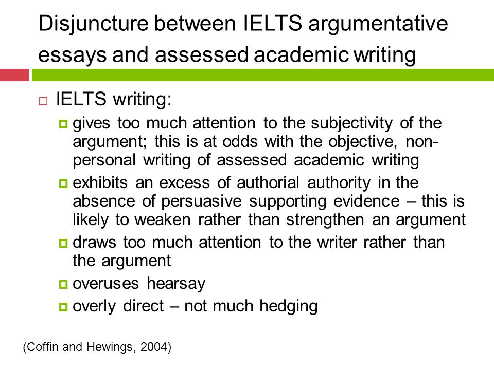 Academic Writing Argumentative Essay Sample