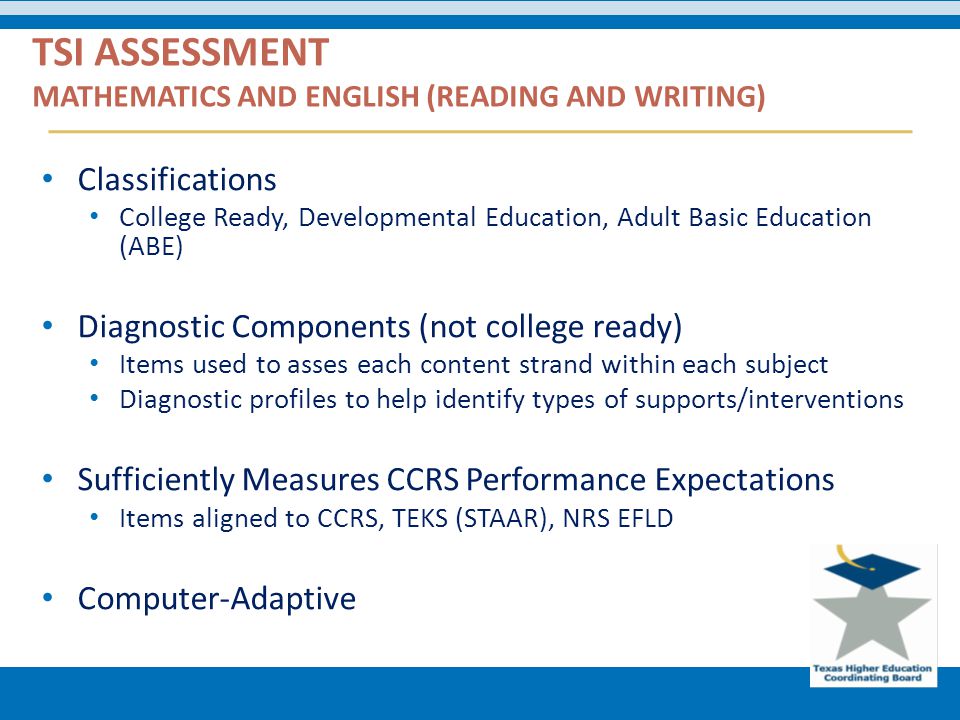 assessment basic education texas Adult