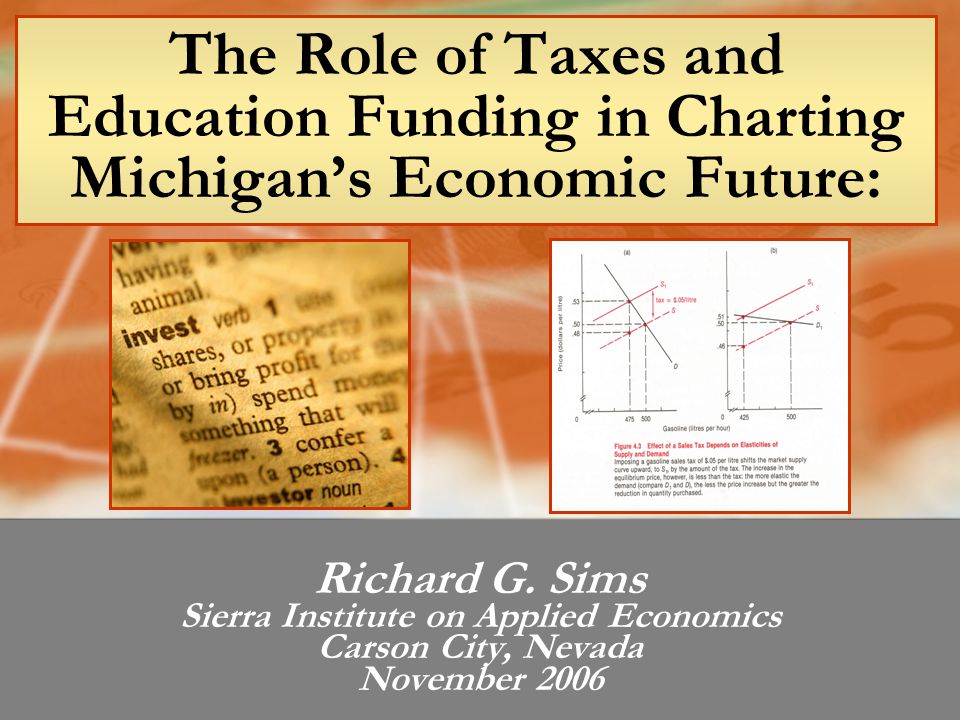the role of taxes and education funding in charting michigans sims charting