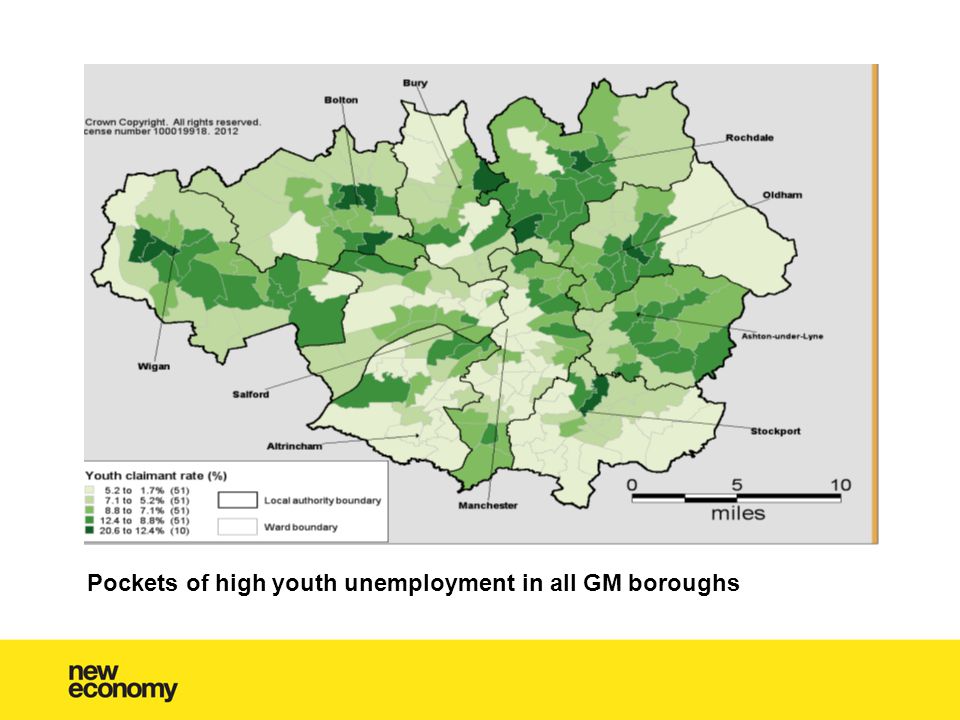 Pockets of high youth unemployment in all GM boroughs