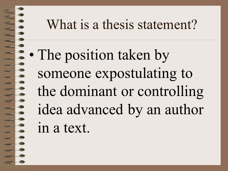 Thesis Statement For A Persuasive Speech