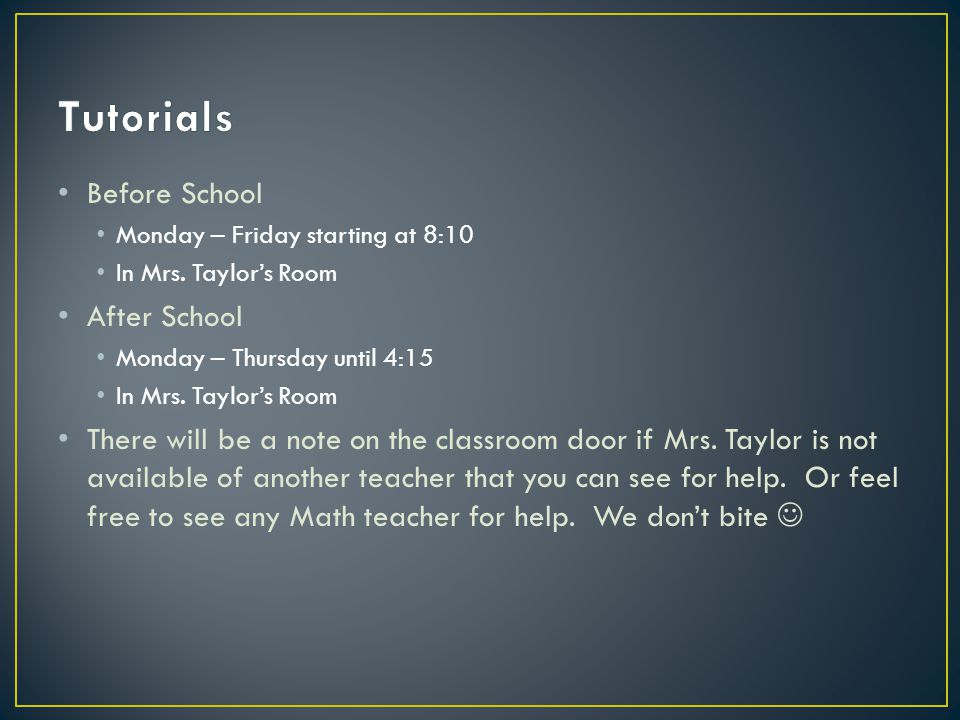 Before School Monday – Friday starting at 8:10 In Mrs.