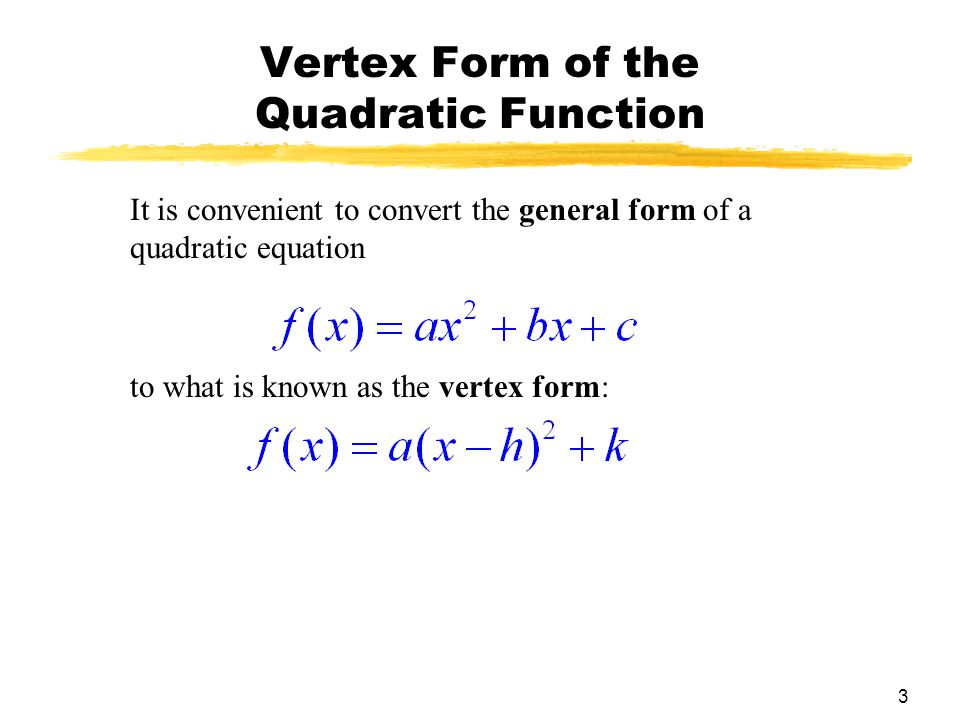 chapter 2 functions and graphs section 3 quadratic functions ppt quadratic function to vertex form converter