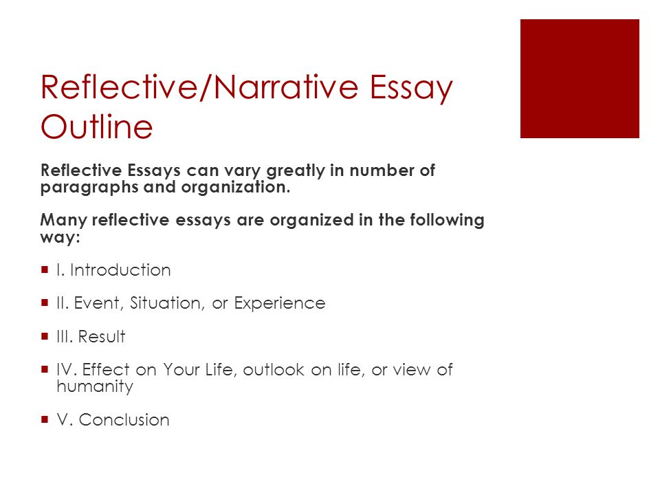 Reflective essay vs narrative essay