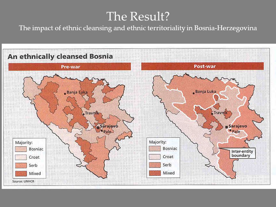 ethnic cleansing from a struggle of power in bosnia Gendercide and the bosnian war - 73 territory they were part of a three-pronged approach to remove the muslims and croatians residing in bosnia first, militias (such as the chetniks or other irregular serb forces) would enter a village belonging to bosnian-herzegovina or croatia and violently rape the non-serb women in public. ethnic cleansing from a struggle of power in bosnia Gendercide and the bosnian war - 73 territory they were part of a three-pronged approach to remove the muslims and croatians residing in bosnia first, militias (such as the chetniks or other irregular serb forces) would enter a village belonging to bosnian-herzegovina or croatia and violently rape the non-serb women in public.