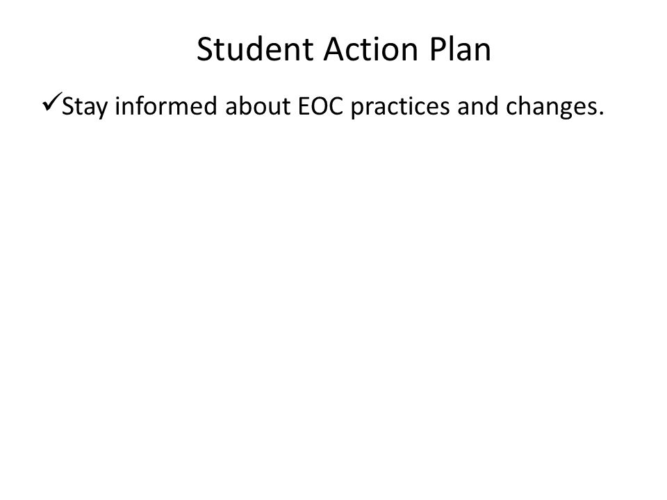 Stay informed about EOC practices and changes.