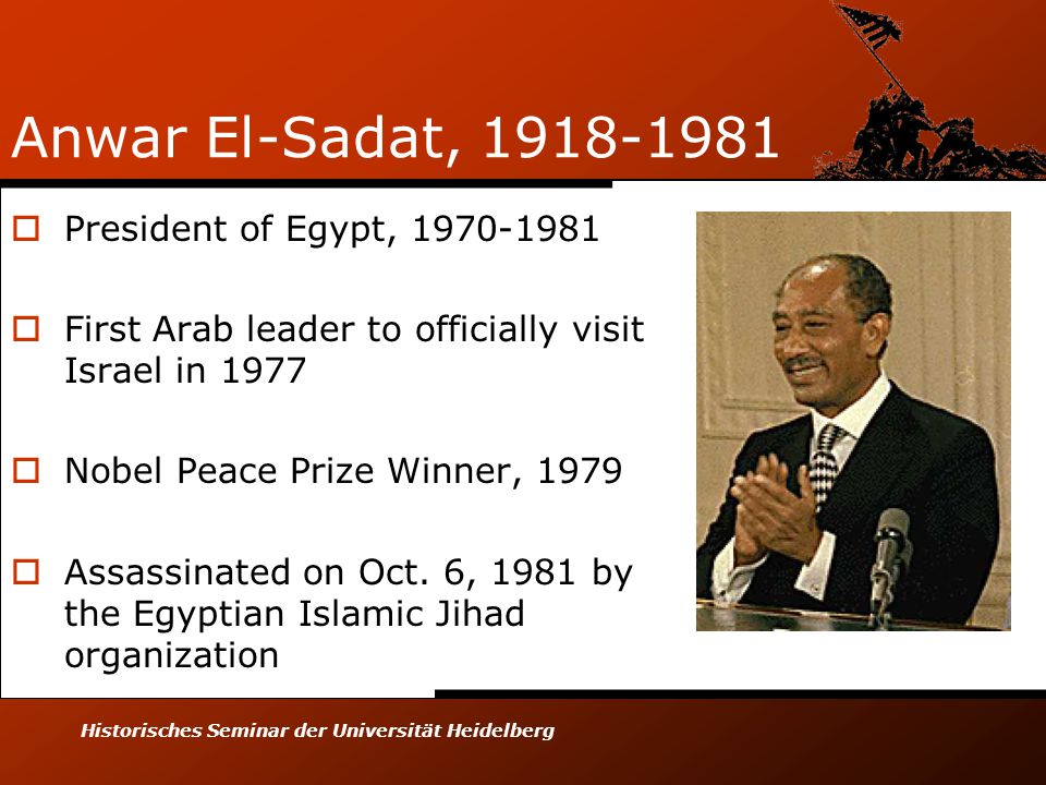 Image result for egypt's anwar sadat becomes first arab leader to visit israel