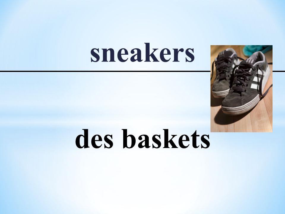sneakers des baskets