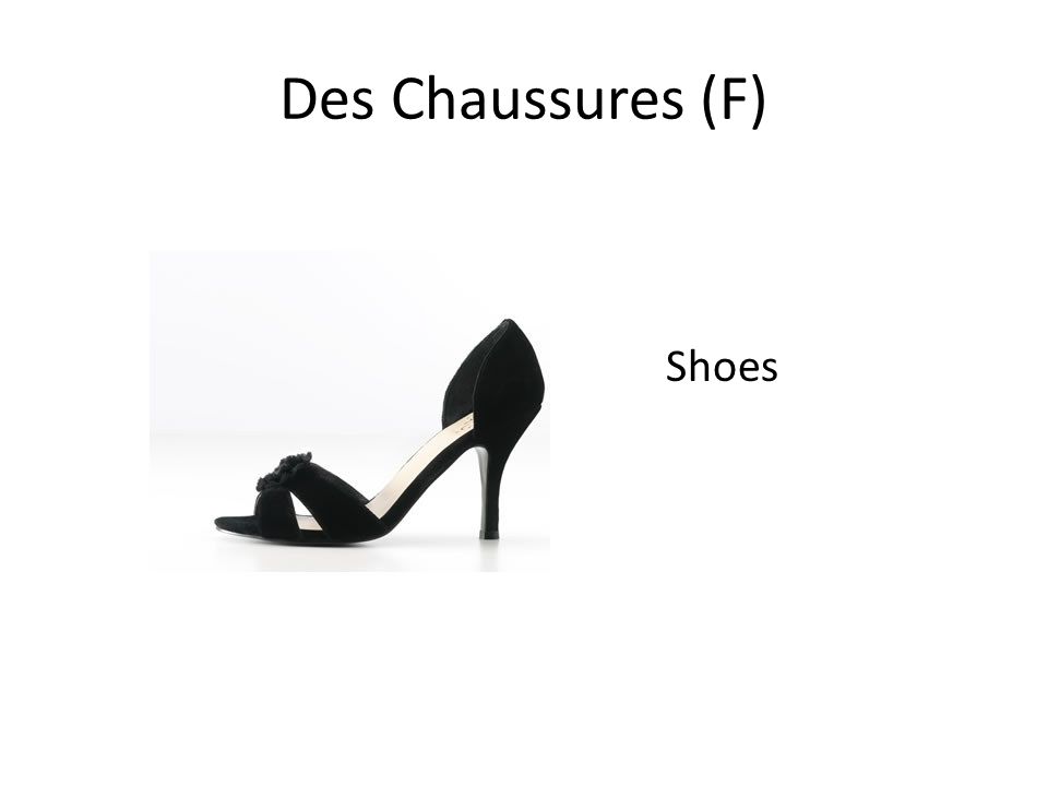 Des Chaussures (F) Shoes