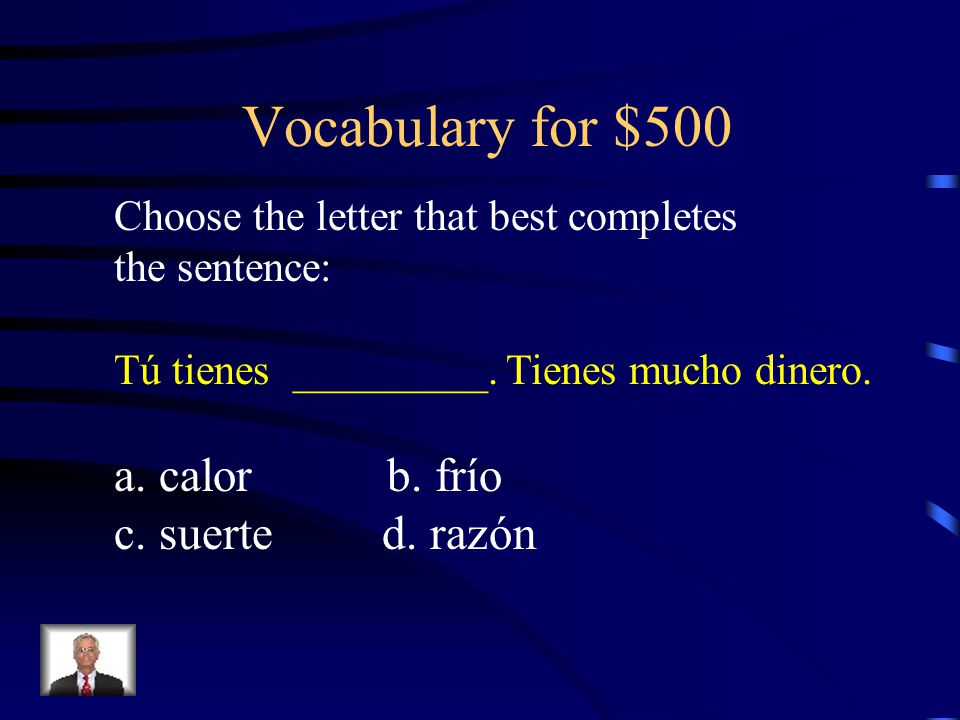 Answer - Vocabulary for $400 Necesito comprar una blusa. Voy de compras.