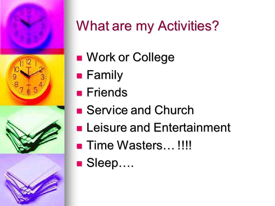 What are my Activities.
