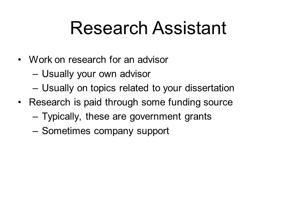 Funding For Dissertation Research