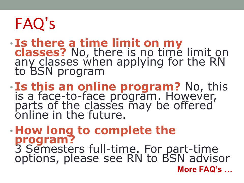 FAQ’s Is there a time limit on my classes.