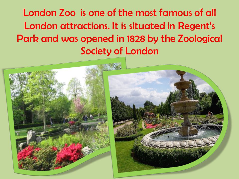 London Zoo is one of the most famous of all London attractions.