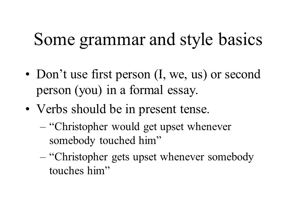 Second Person Essay