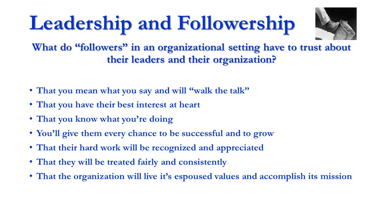 essay followership and leadership This essay is the first in a series written for hs711: “collaborative leadership” at college of the atlantic at some point or another, whether through function or position, everybody has been a leader. essay followership and leadership This essay is the first in a series written for hs711: “collaborative leadership” at college of the atlantic at some point or another, whether through function or position, everybody has been a leader.