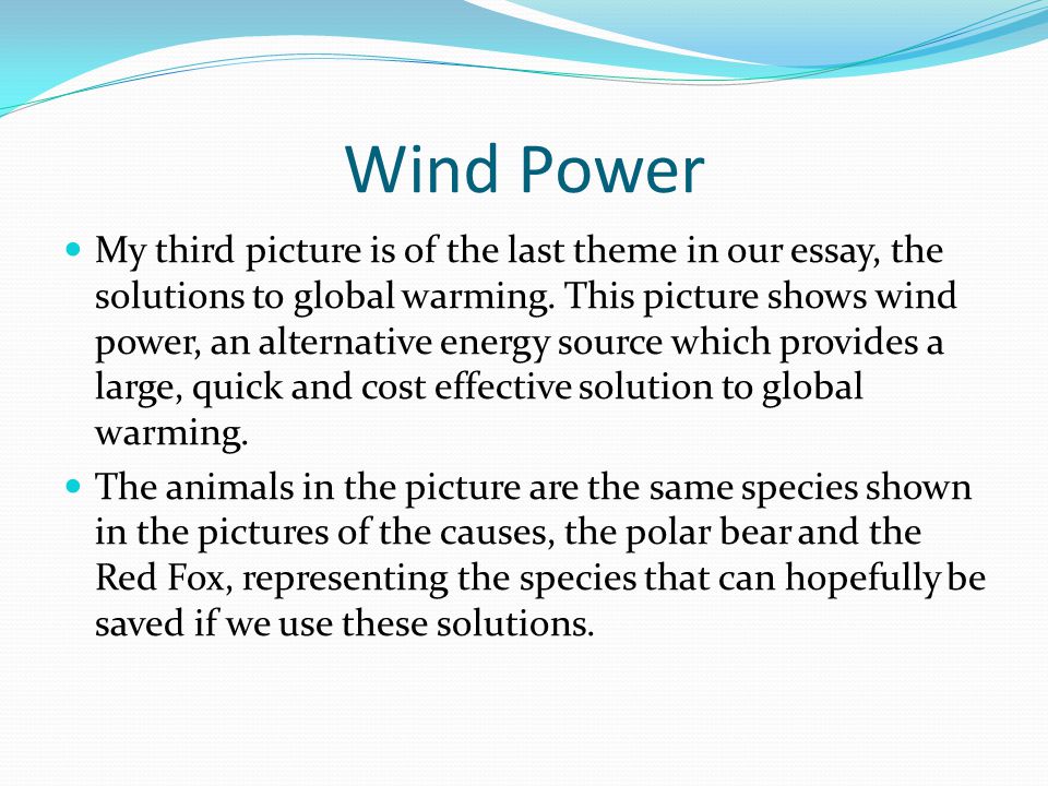 Argumentative Essay Global Warming