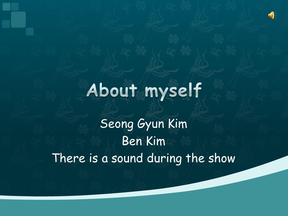 Seong Gyun Kim Ben Kim There is a sound during the show