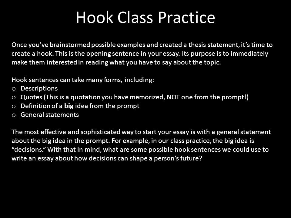 general statement essay examples