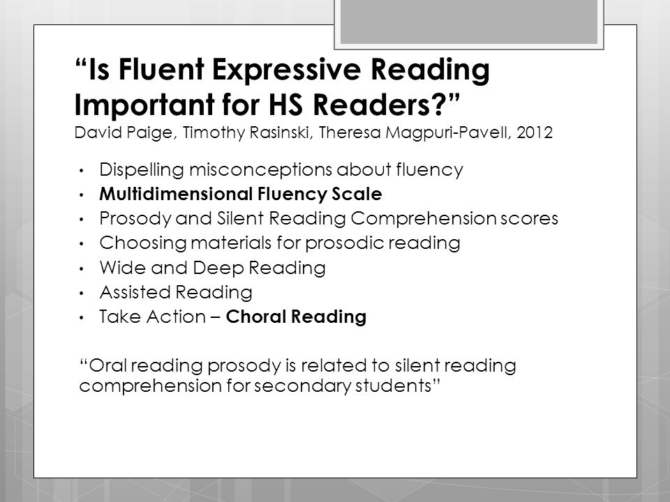 Thesis on factors affecting reading comprehension