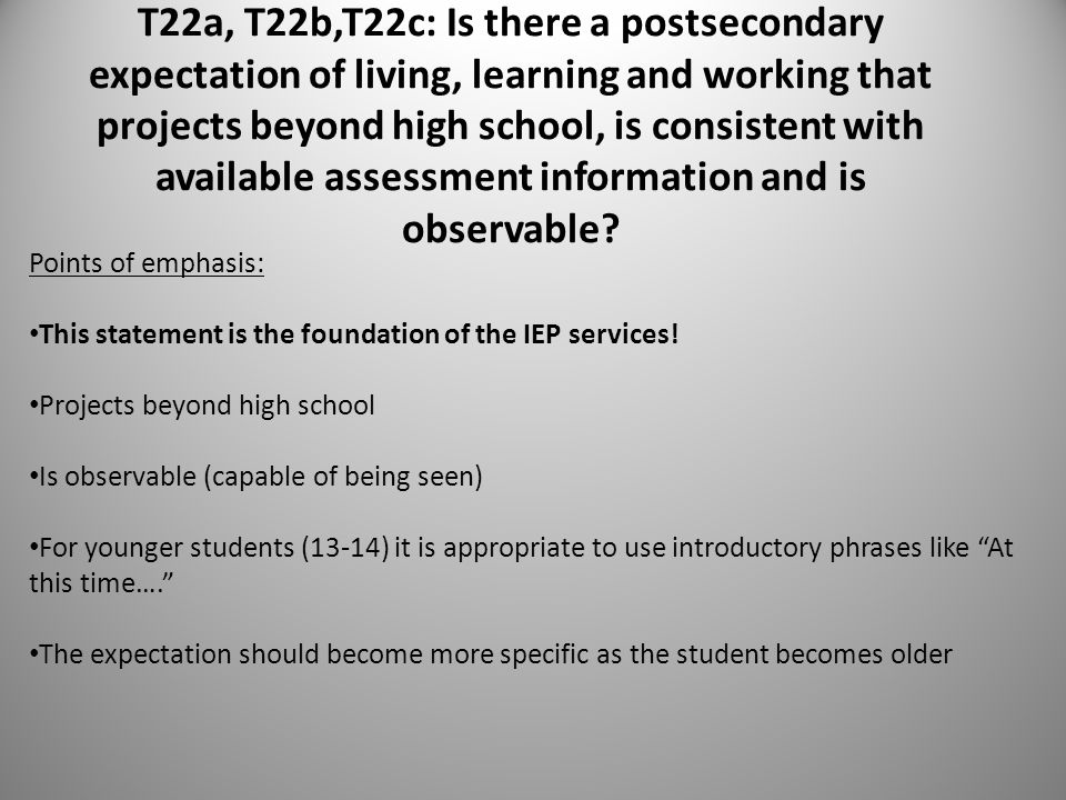 quality secondary education services i star compliance questions t22b form