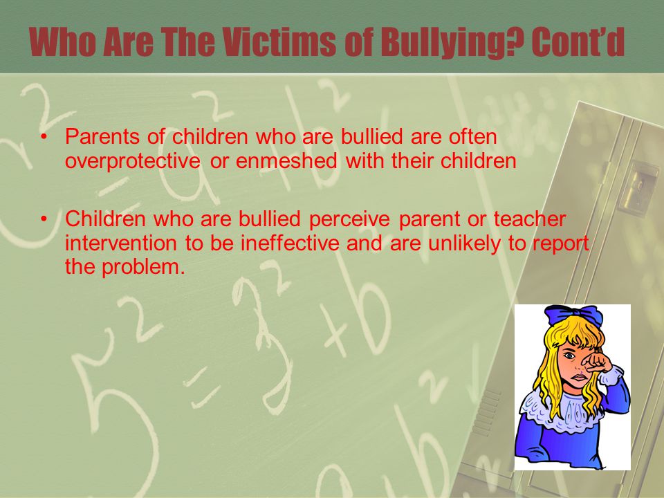 Who Are The Victims of Bullying.